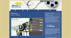 Desktop Screenshot of albrecht-kino.de